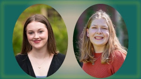 Lija Jones (left) and Jenna Travers (right)
